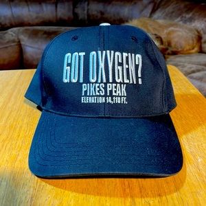 Navy lid “Got Oxygen?” Pikes Peck elevation 14.110 Ft. adjustable for a good fit